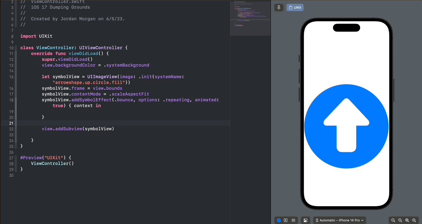 A UIButton pumping an up button over and over.