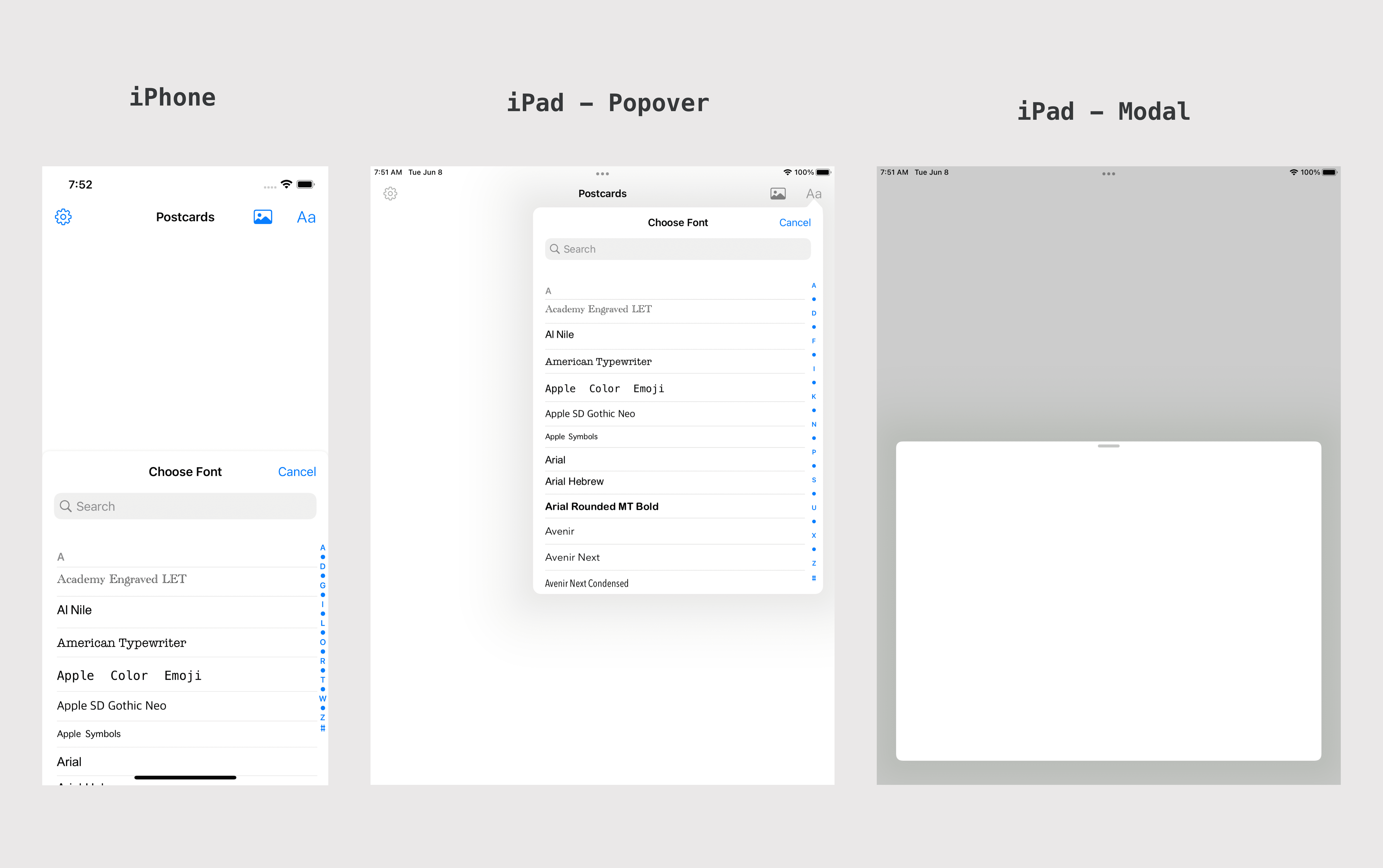 A demo of sheet presentations