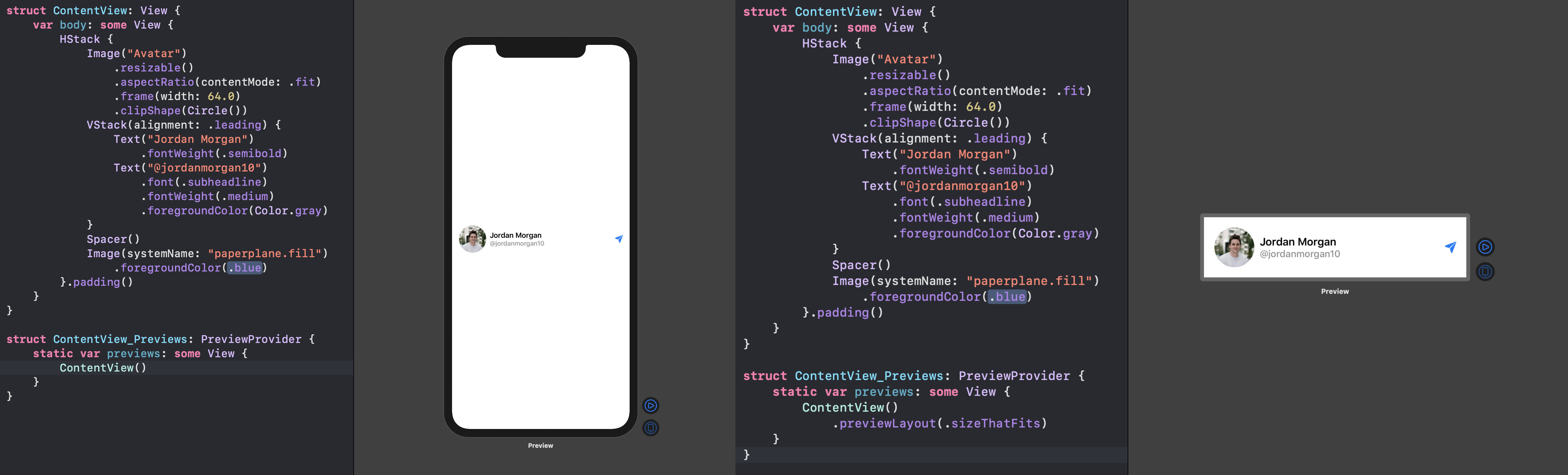 preview xcode